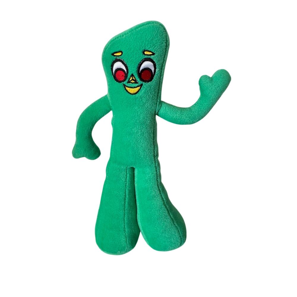 Gumby Plush Stuffed Animal Doll Toy Collectible Green Nostalgia Funny 11” Gift